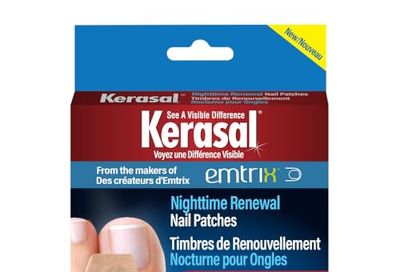Kerasal Nighttime Renewal Nail Patches, 14 Count, 8-Hour Overnight Nail Appearance Renewal
