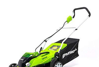 Greenworks 40V 14-inch Cordless Lawn Mower, 4.0 Ah Battery and Charger Included 2506302