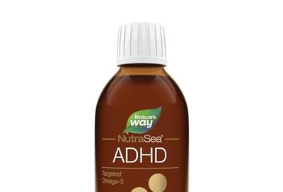 Nature's Way NutraSea ADHD Targeted Omega-3, For kids age 5+, 940 mg of EPA + DHA, 80 mg of GLA, 500 IU Vitamin D3, 200 ml Liquid