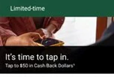 Up to $50 CB with TDCBVI mobile payments YMMV