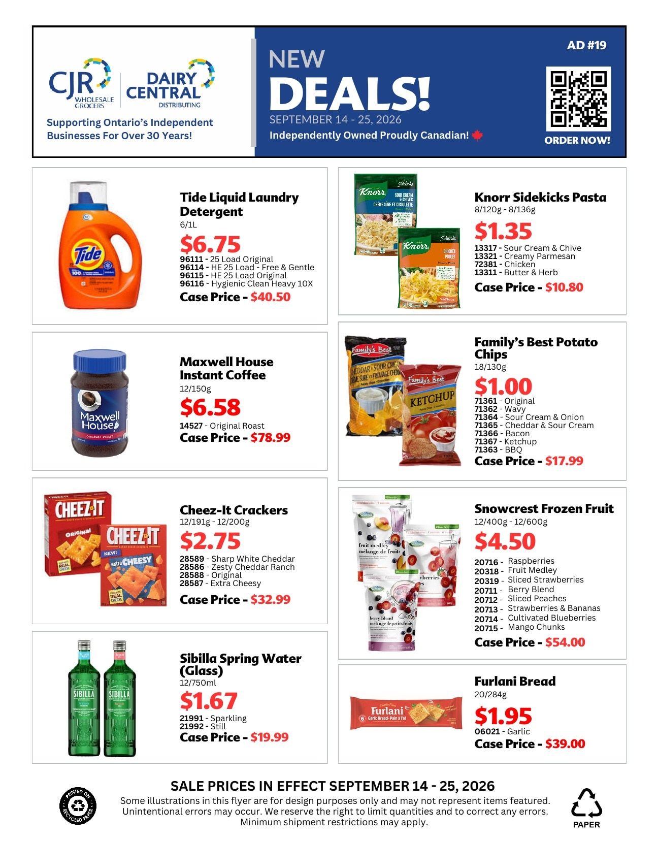 CJR Wholesale Grocers Flyer September 14 - 25, 2026