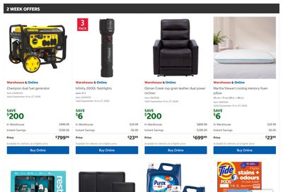 Costco (West, ON, Atlantic Canada) Warehouse Offers September 14 to 27