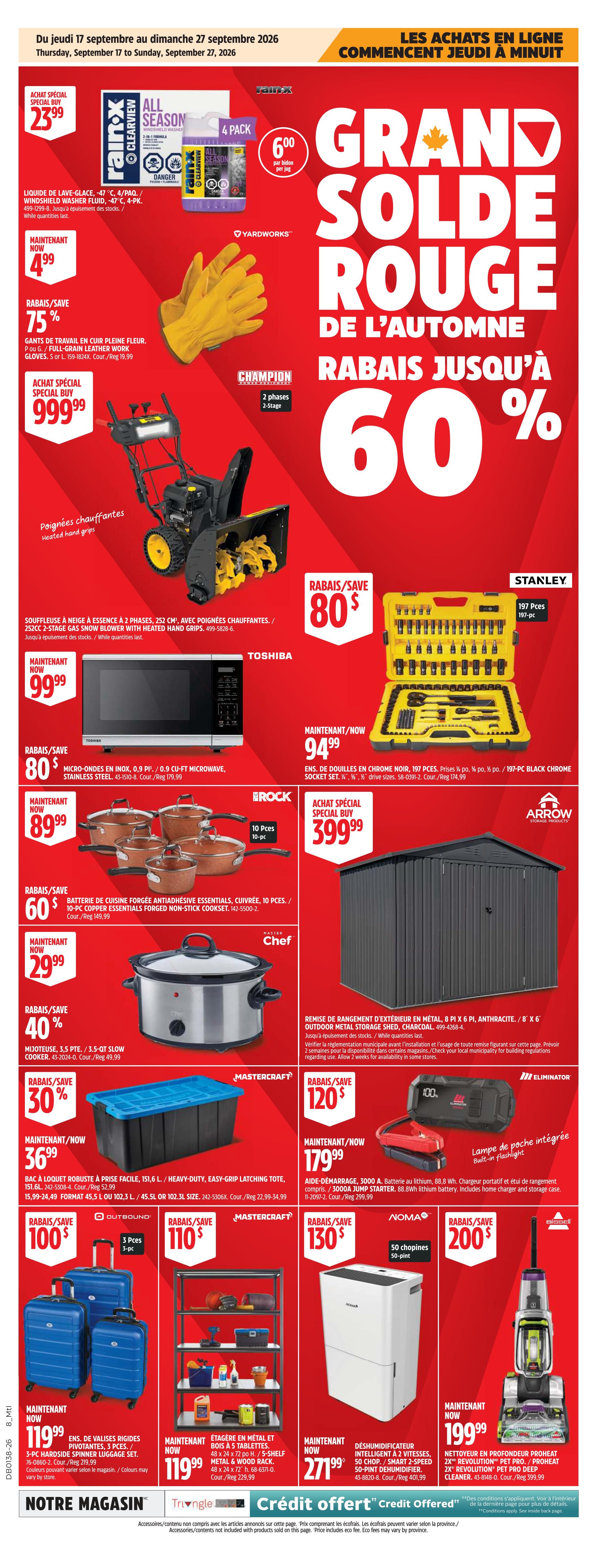 Canadian Tire (QC) Flyer September 17 to 24