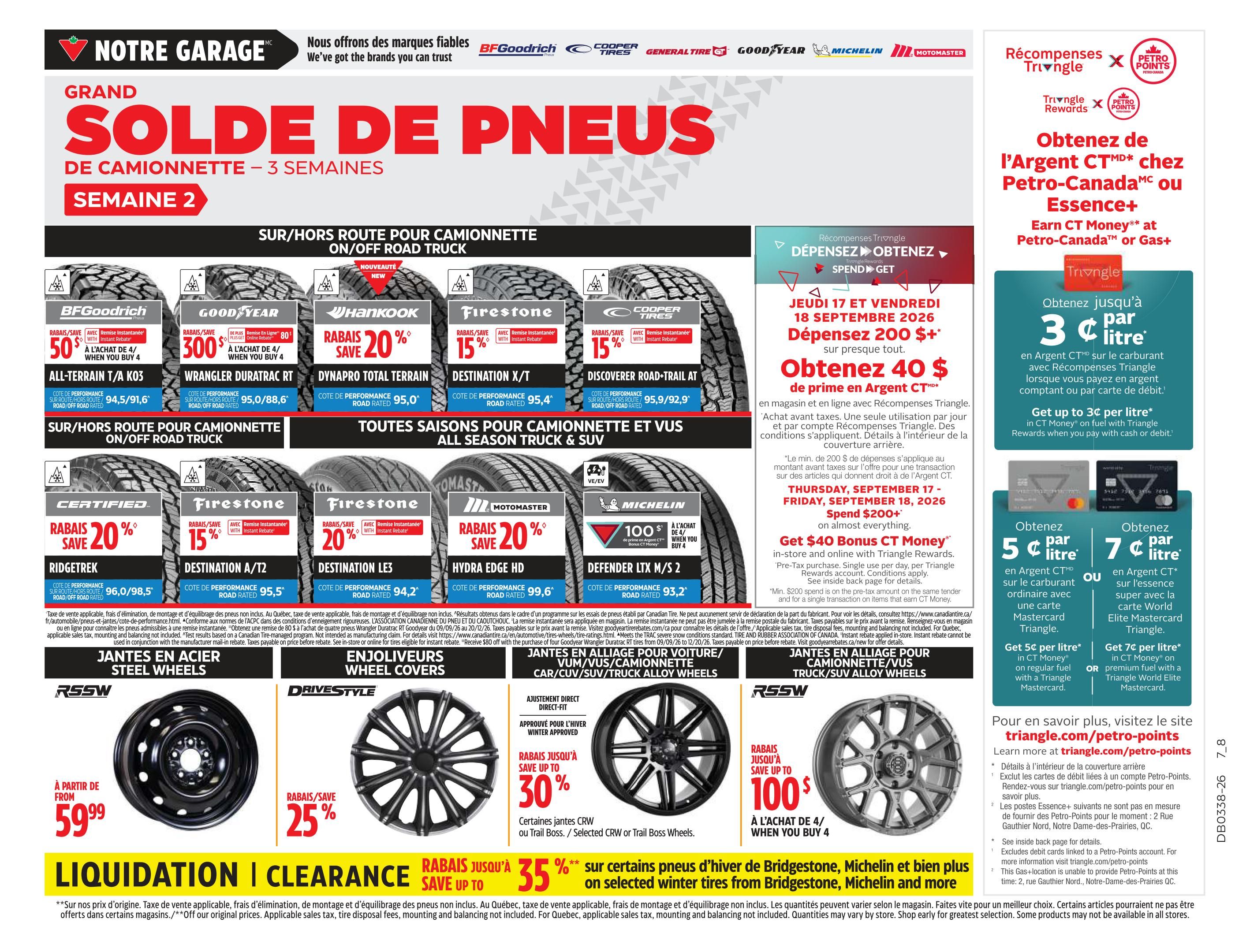 Canadian Tire (QC) Flyer September 17 to 24
