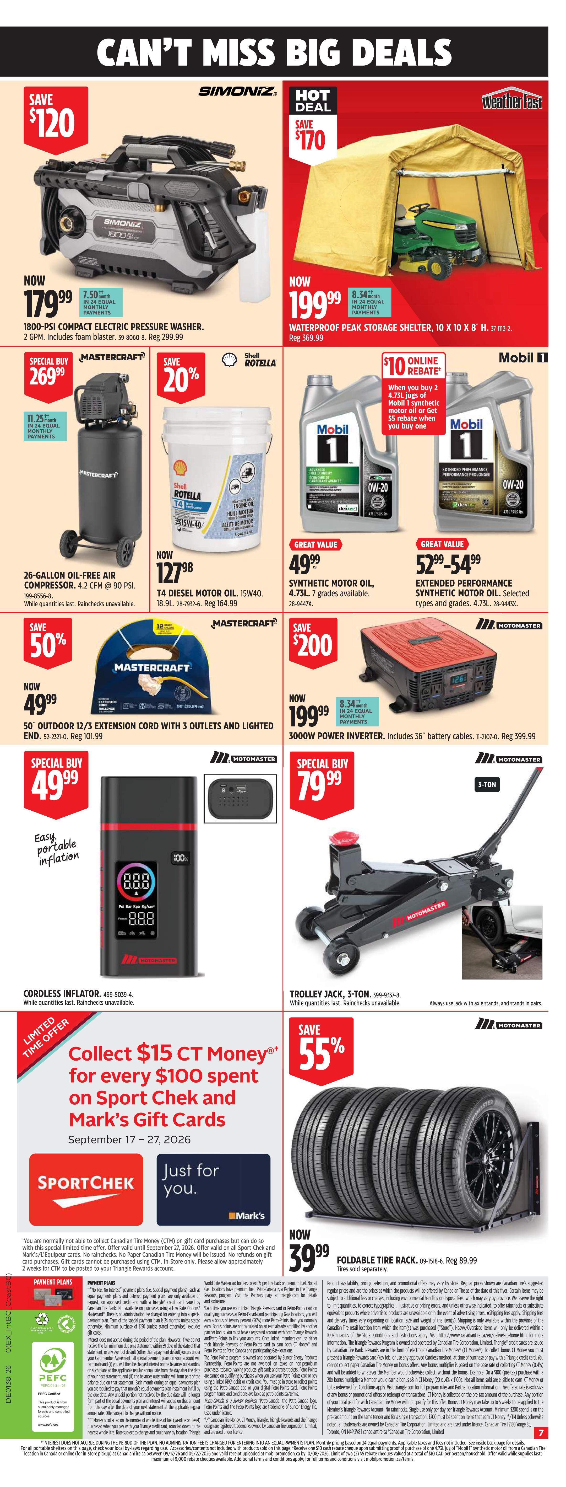Canadian Tire (Atlantic) Flyer September 17 to 24