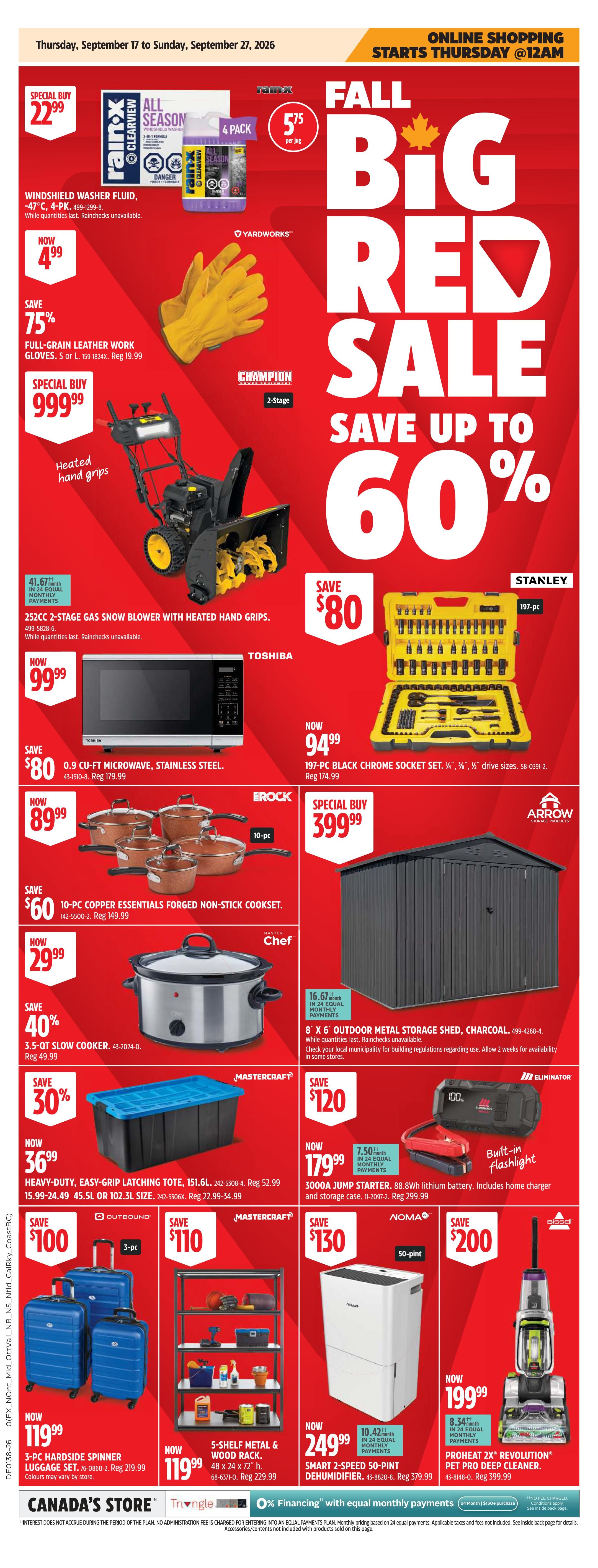 Canadian Tire (ON) Flyer September 17 to 24