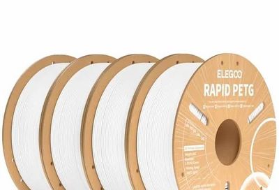 Amazon.ca: ELEGOO Rapid PETG 3D Printer Filament White 4KG - $56.69, was $66.99