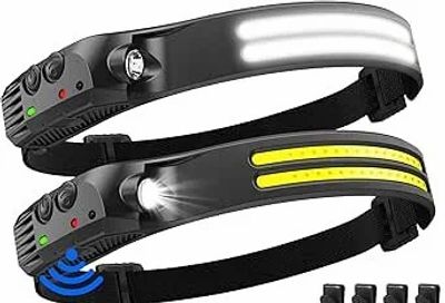 Amazon.ca: 2 Pack Headlamp Rechargeable 2000 Lume $8.11 with coupon