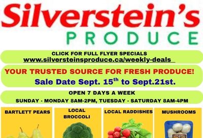 Silverstein's Produce Flyer September 15 to 21