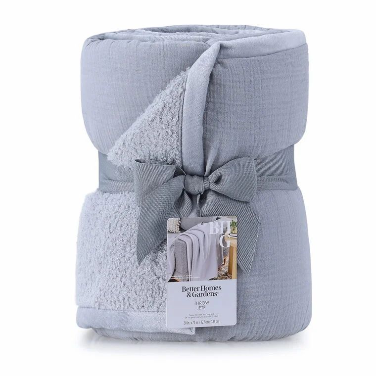 Walmart: Better Homes & Gardens Gauze Reverse to Cozy Knit Throw Blanket Soft Silver, 50"X72" $9.00 (reg. $29.97) Walmart: Better Homes & Gardens Gauze Reverse to Cozy Knit Throw Blanket Soft Silver, 50"X72" $9.00 (reg. $29.97)