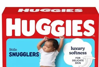Amazon.ca: HUGGIES Little Snugglers Disposable Baby Diapers (N), 84ct, Giga Pack - $33.18 (after discounts) if you buy two