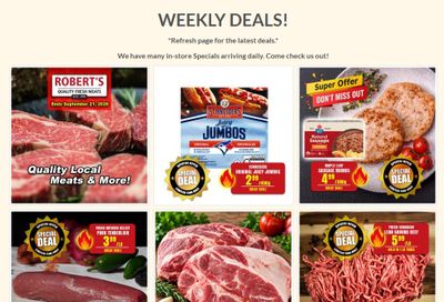 Robert's Quality Fresh Meats Flyer September 14 to 20