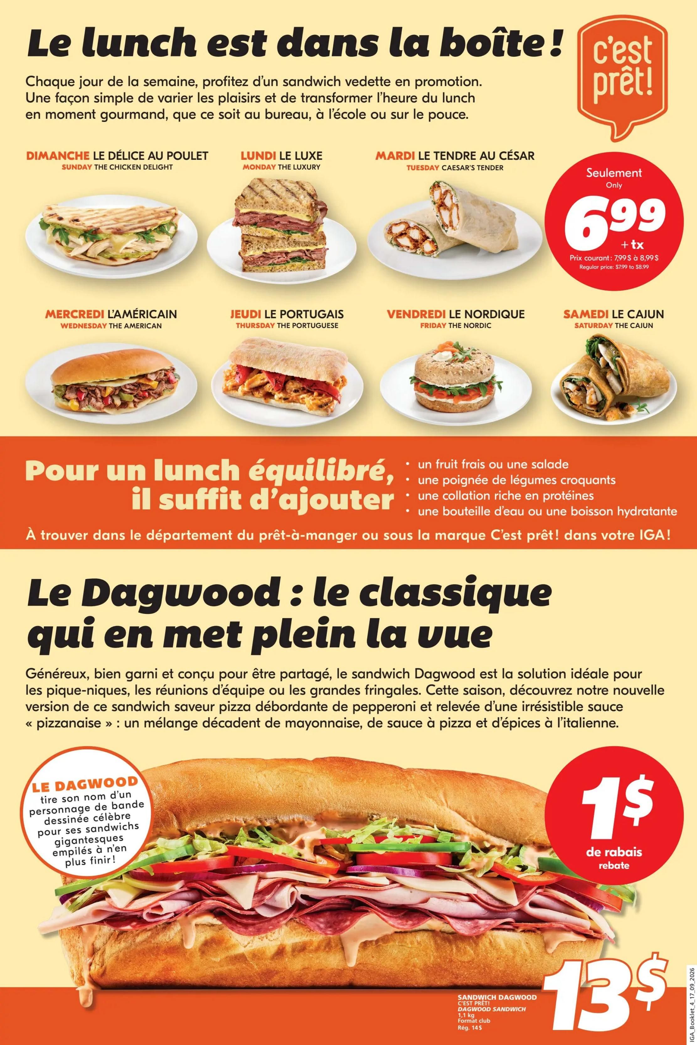 IGA (QC) Flyer September 17 to 23
