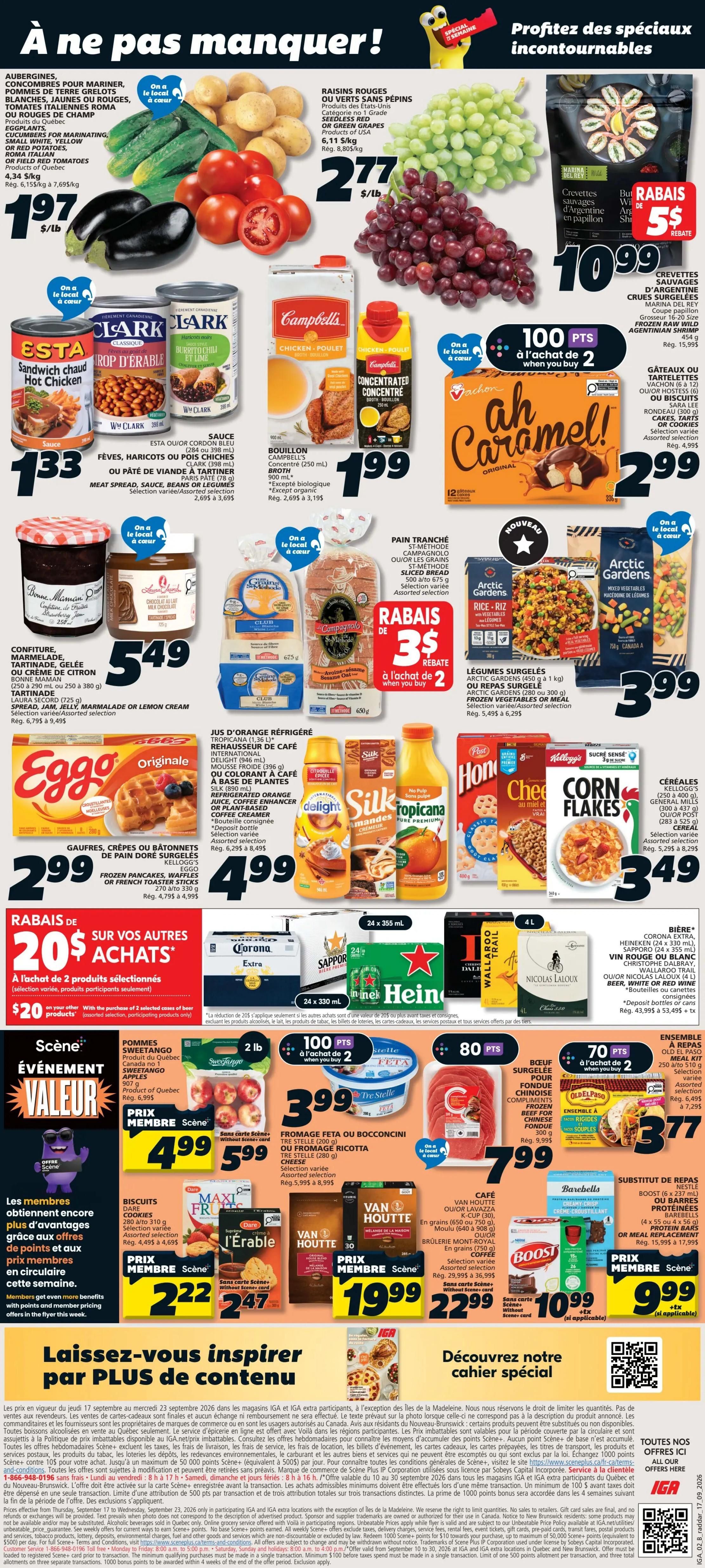 IGA (QC) Flyer September 17 to 23