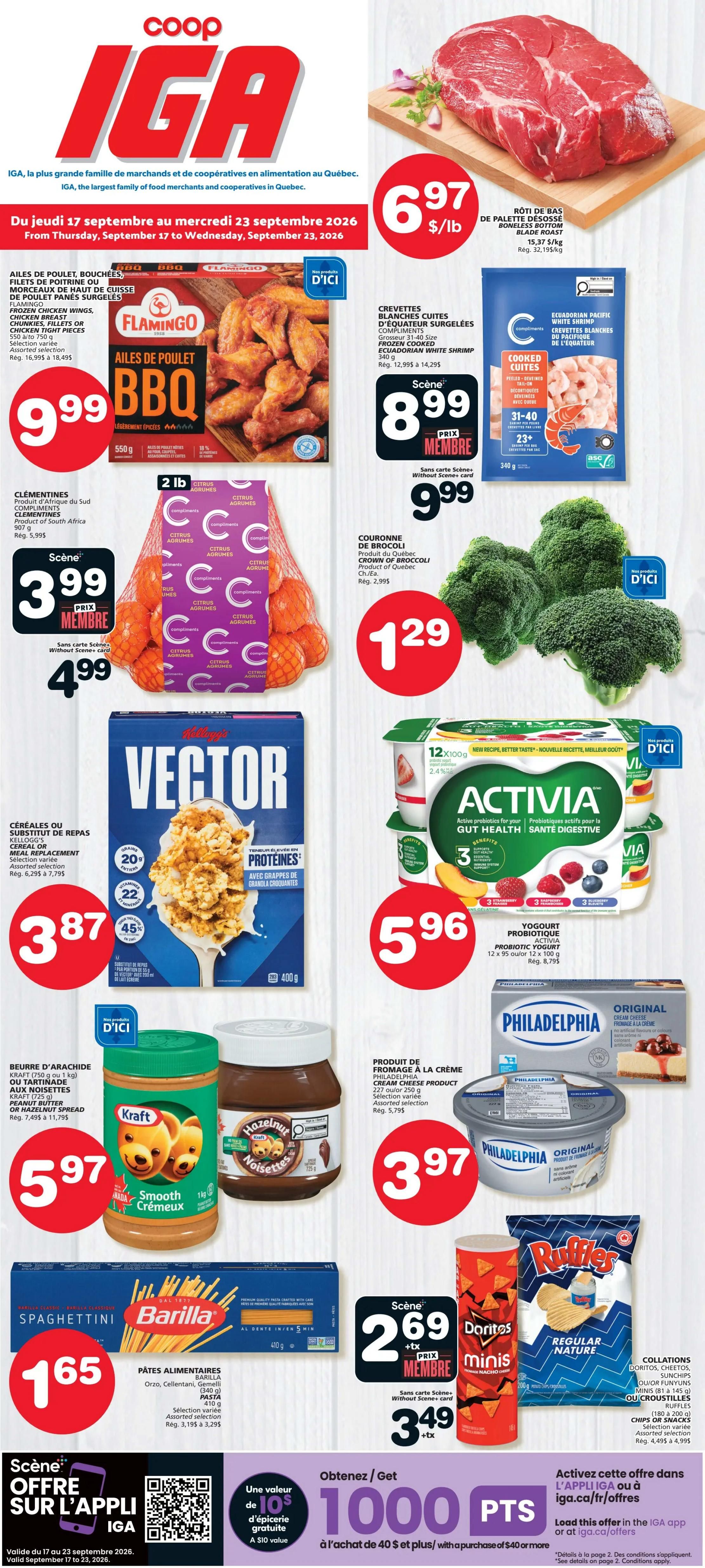 Coop IGA (QC) Flyer September 17 to 23