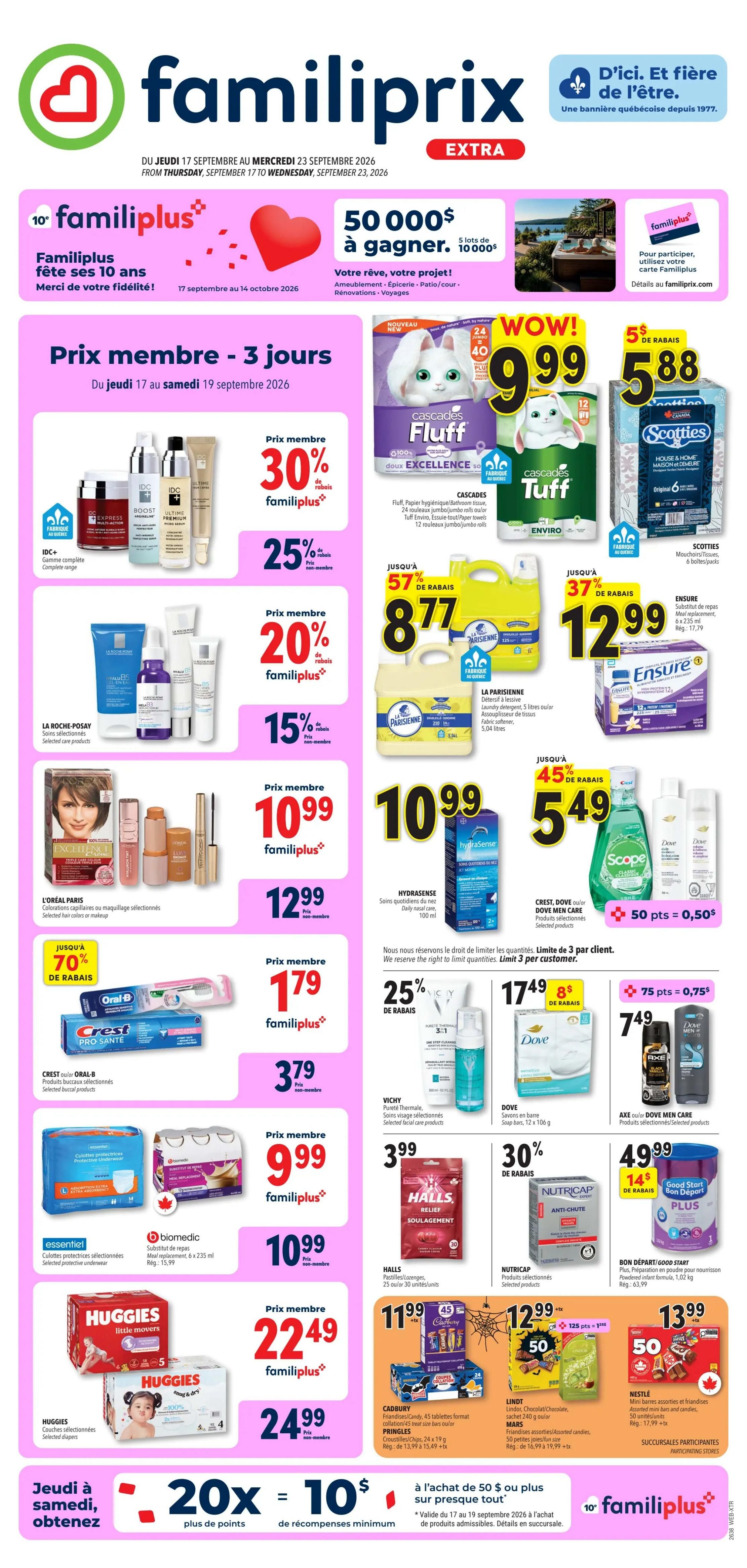Familiprix Extra Flyer September 17 to 23