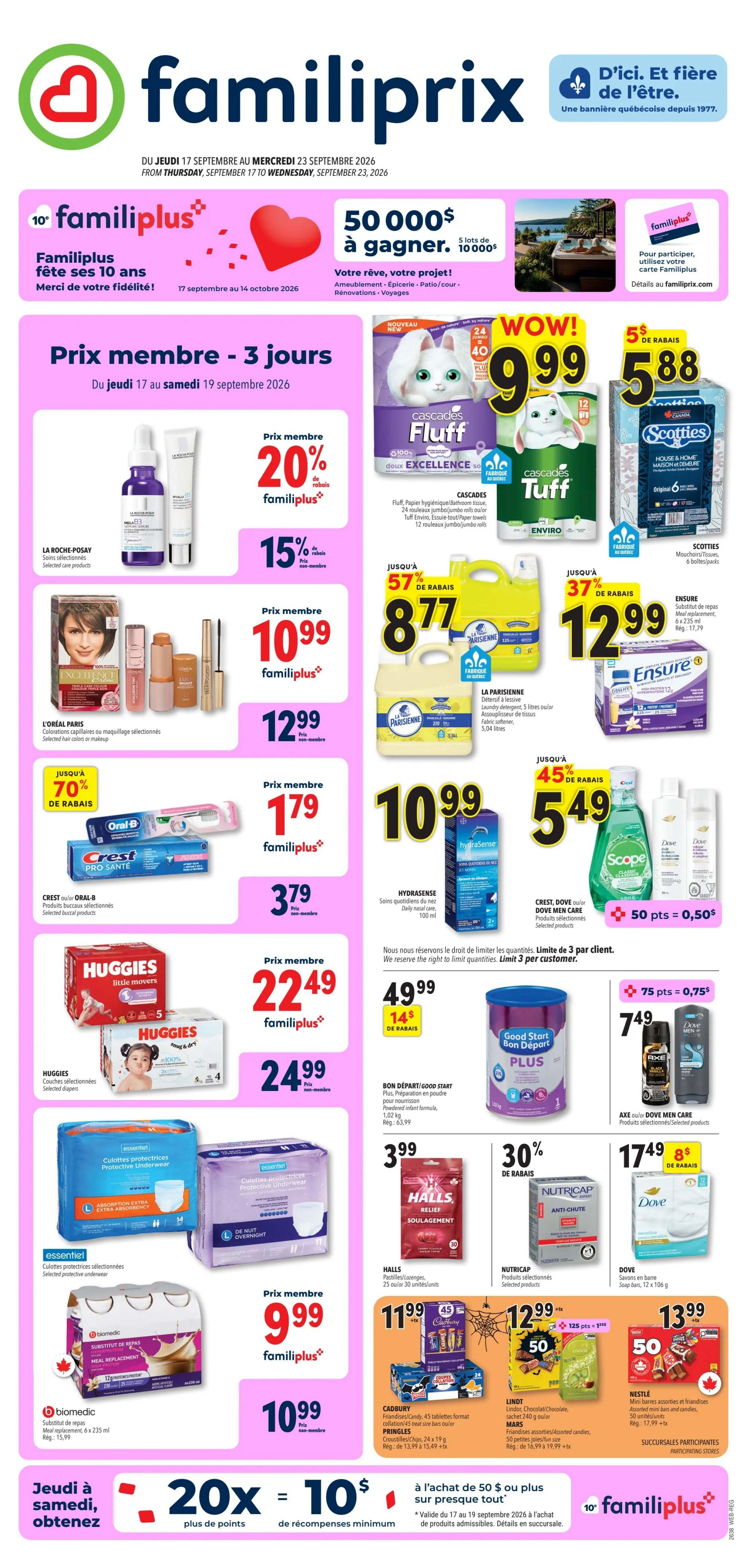 Familiprix Flyer September 17 to 23