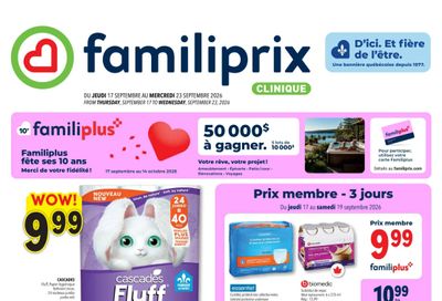 Familiprix Clinique Flyer September 17 to 23