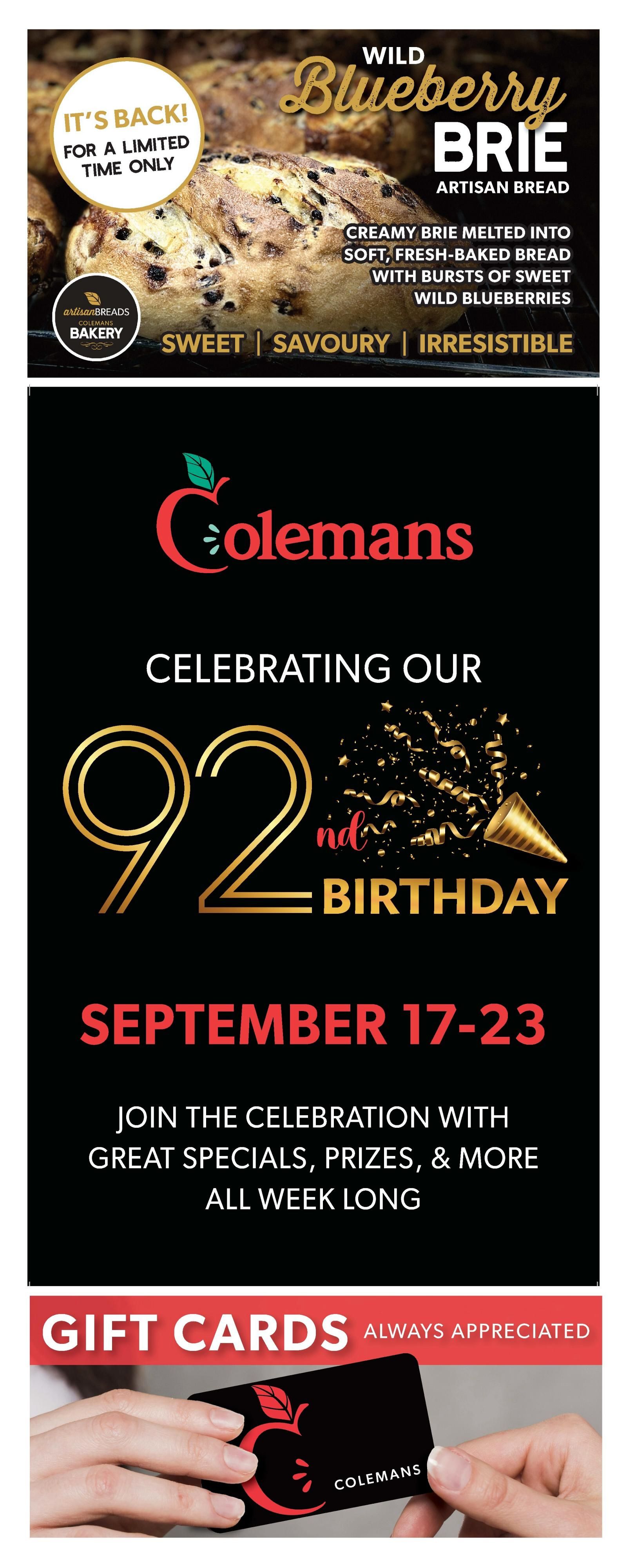 Coleman's Flyer September 17 to 23