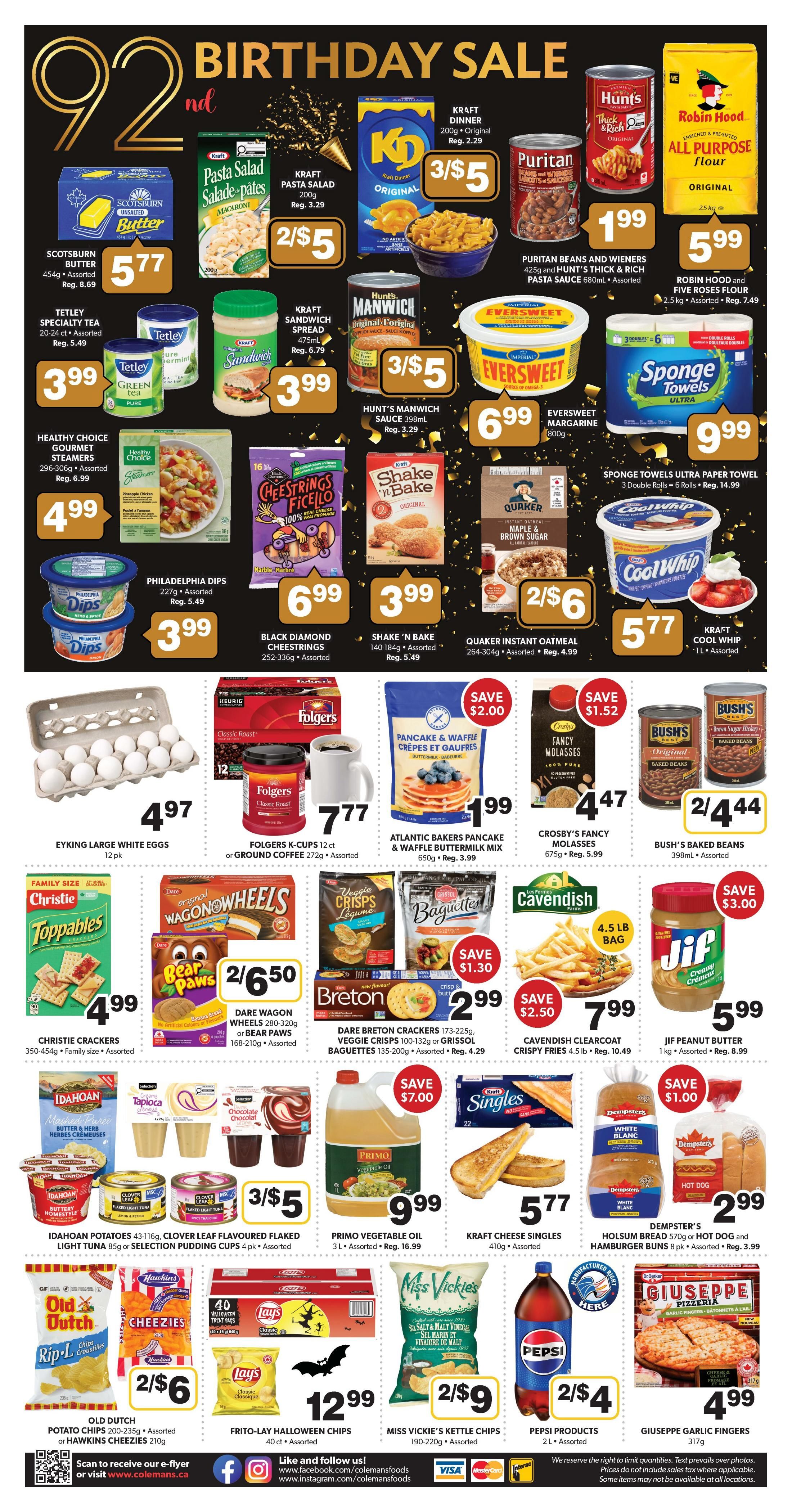 Coleman's Flyer September 17 to 23