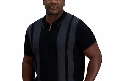 Amazon.ca: Haggar Mens Short Sleeve Popcorn Knit Sweater PoloPullover Sweater -- $5