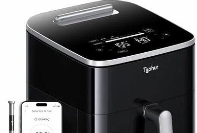 Amazon.ca: Typhur Sync 8QT AI Smart Air Fryer with Built-in Wireless Meat Thermometer - $199.99