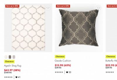 Linen Chest Canada Fall Clearance Sale: Save up to 75% Off Décor, Bedding, Dinnerware & More