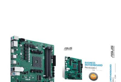 ASUS PRO B550M-C/CSM AMD AM4 (Ryzen 5000 & 3000) microATX Commercial Motherboard (PCIe 4.0, ECC Memory, 1Gb LAN, TPM IC onboard, Dual DP, LPC debug Header, Self-Recover BIOS)