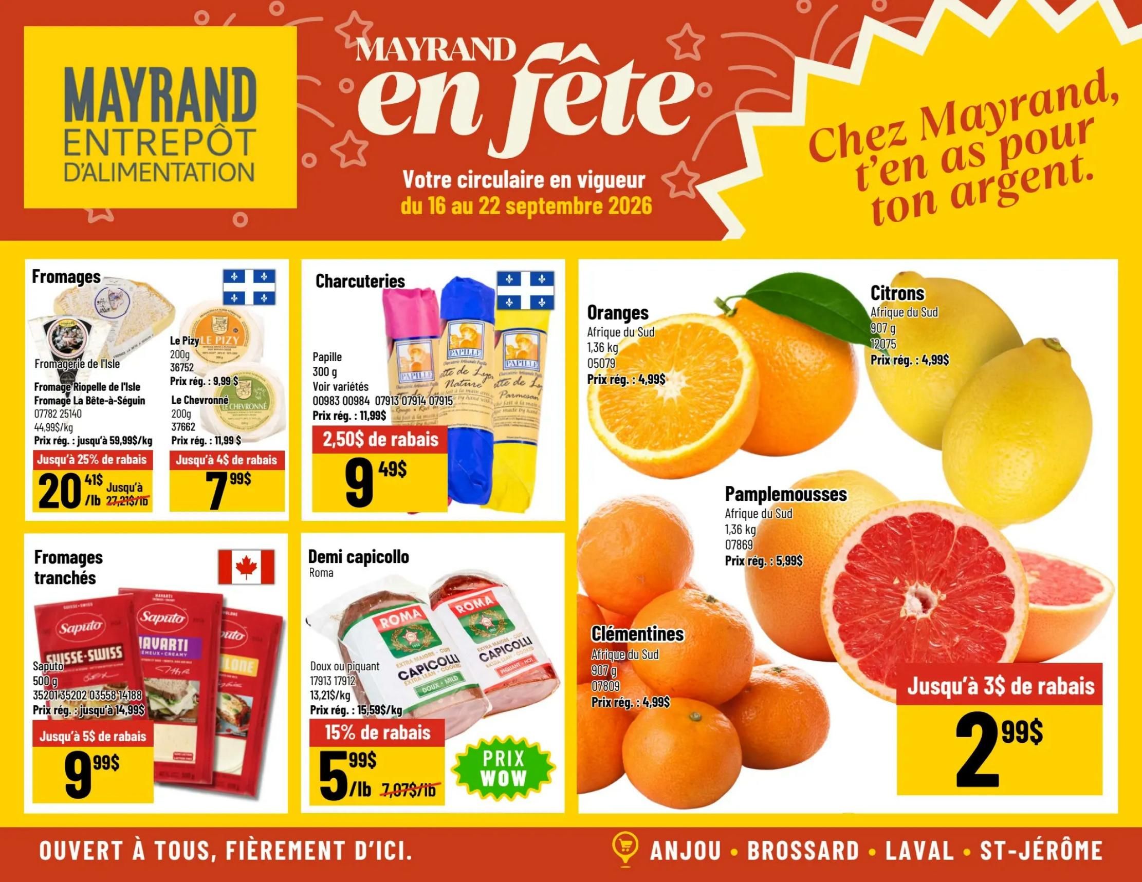 Mayrand Flyer September 16 to 22