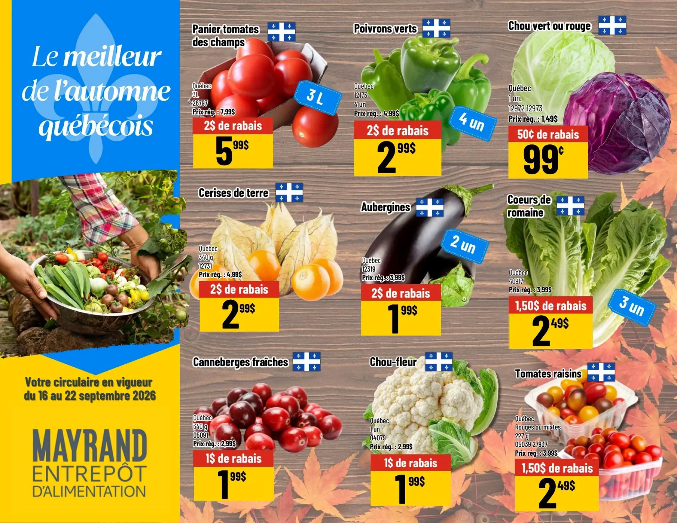 Mayrand Flyer September 16 to 22