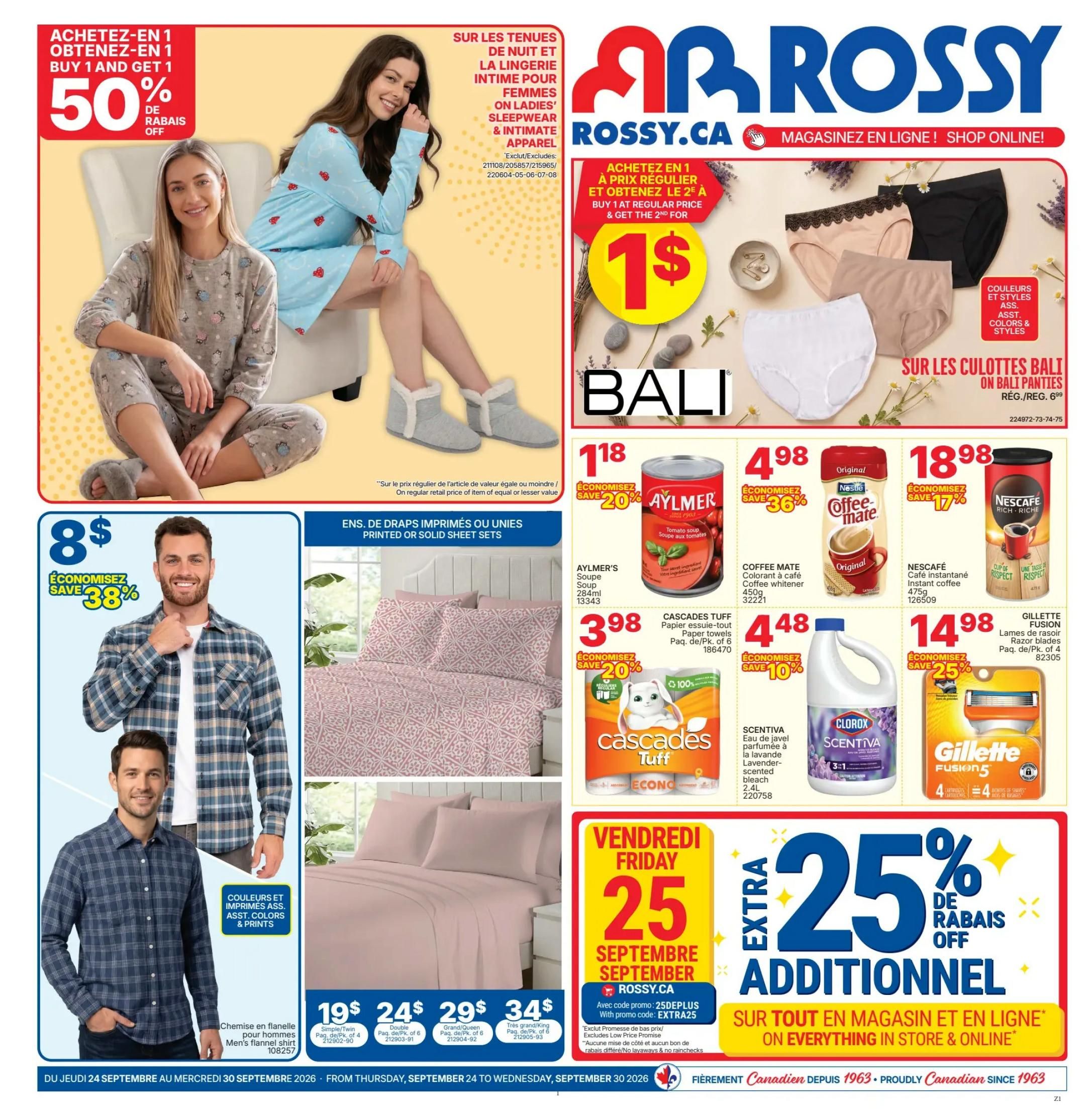 Rossy Flyer September 17 to 23