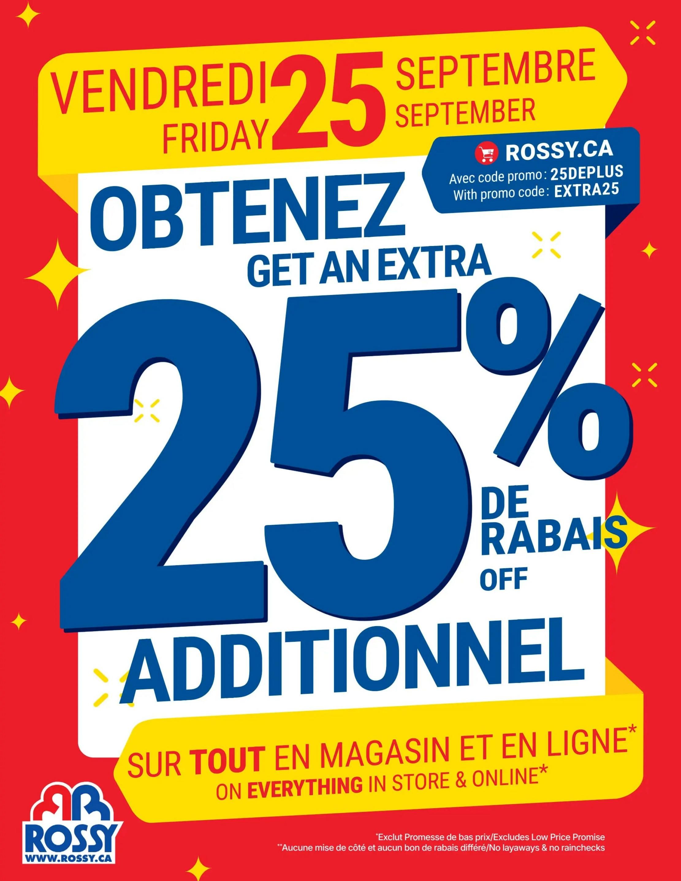 Rossy Flyer September 17 to 23