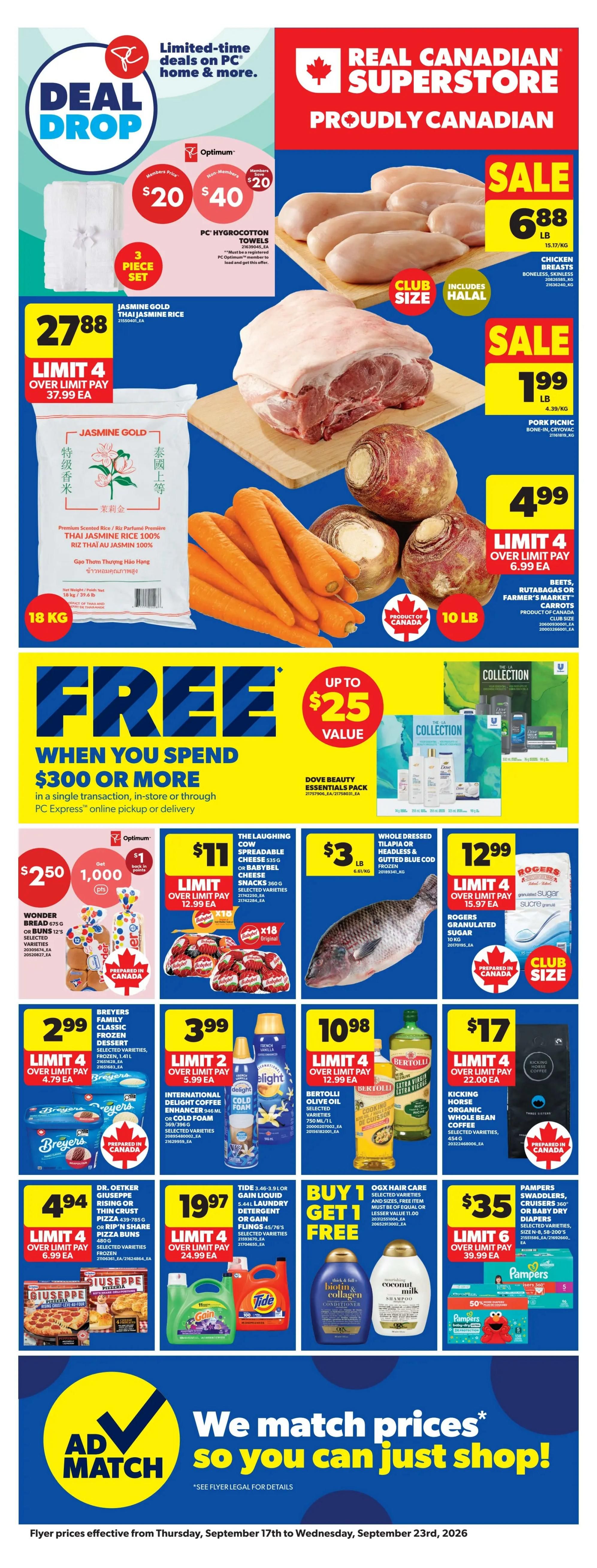 Real Canadian Superstore (West) Flyer September 17 to 23