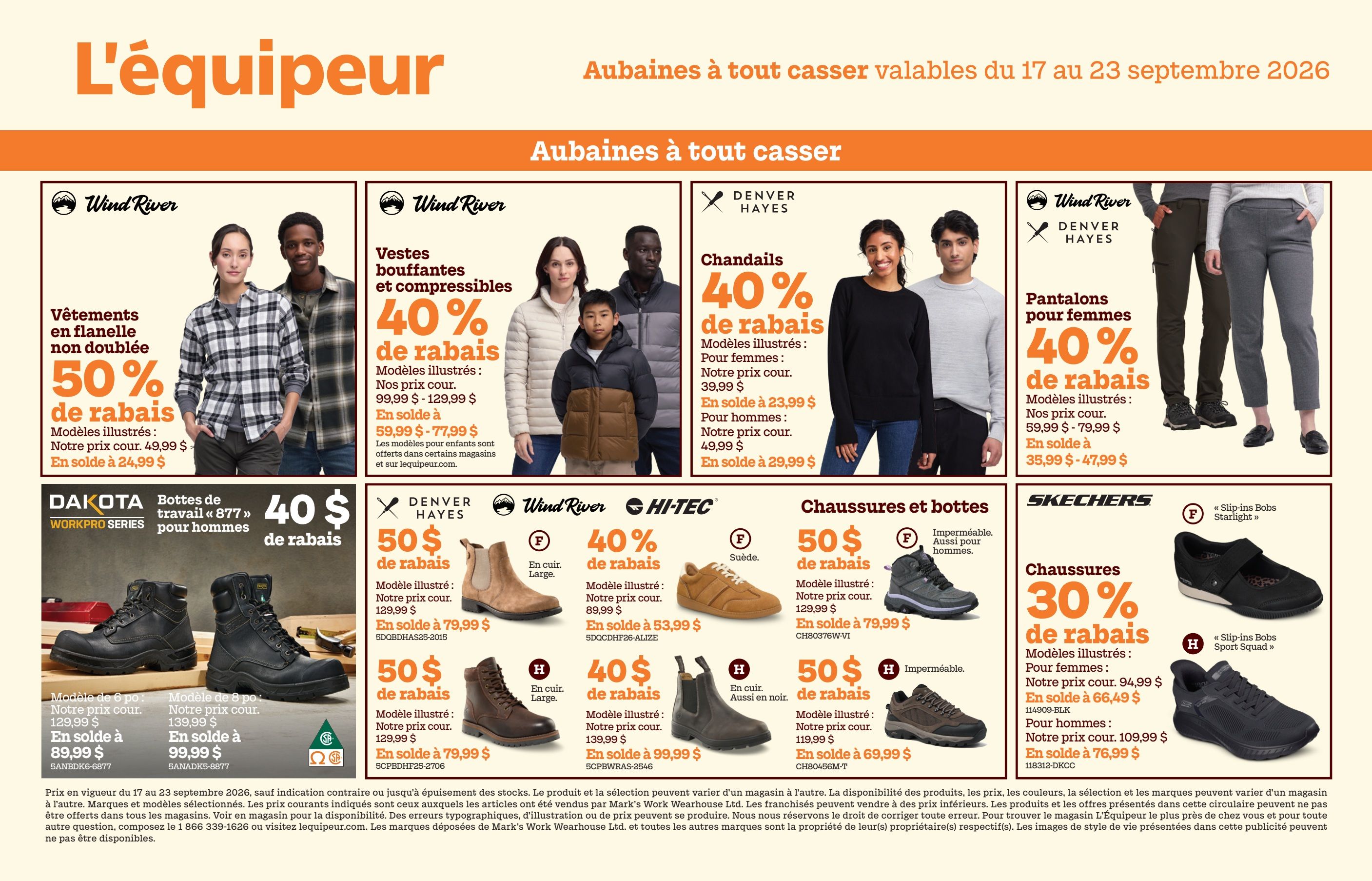 L'Équipeur Flyer September 17 to 23