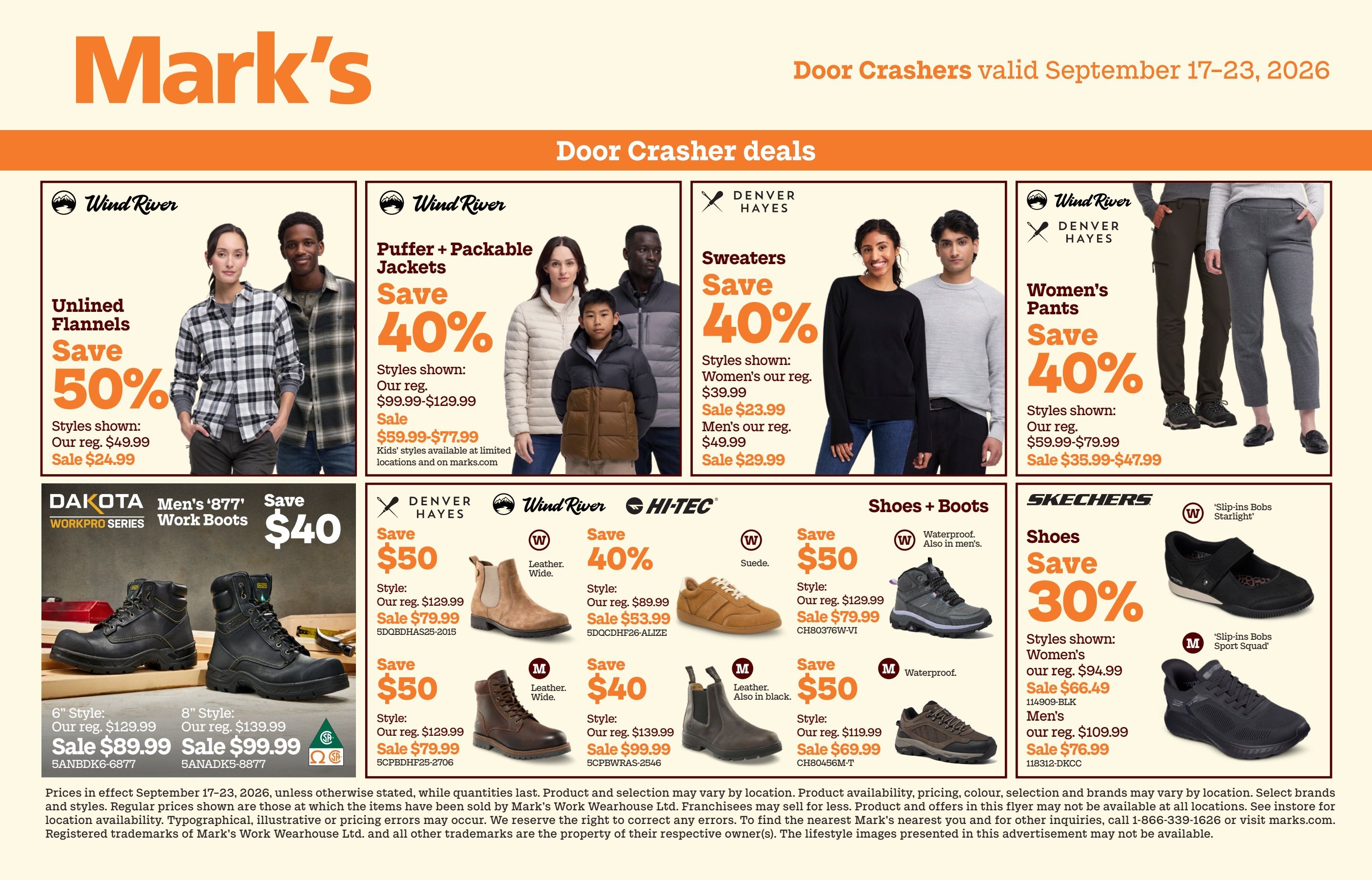 Mark's Flyer September 17 to 23