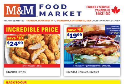 M&M Food Market (Atlantic, ON & West) Flyer September 17 to 23