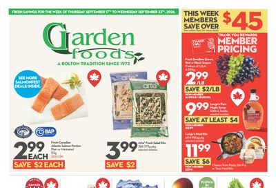Garden Foods Flyer September 17 to 23