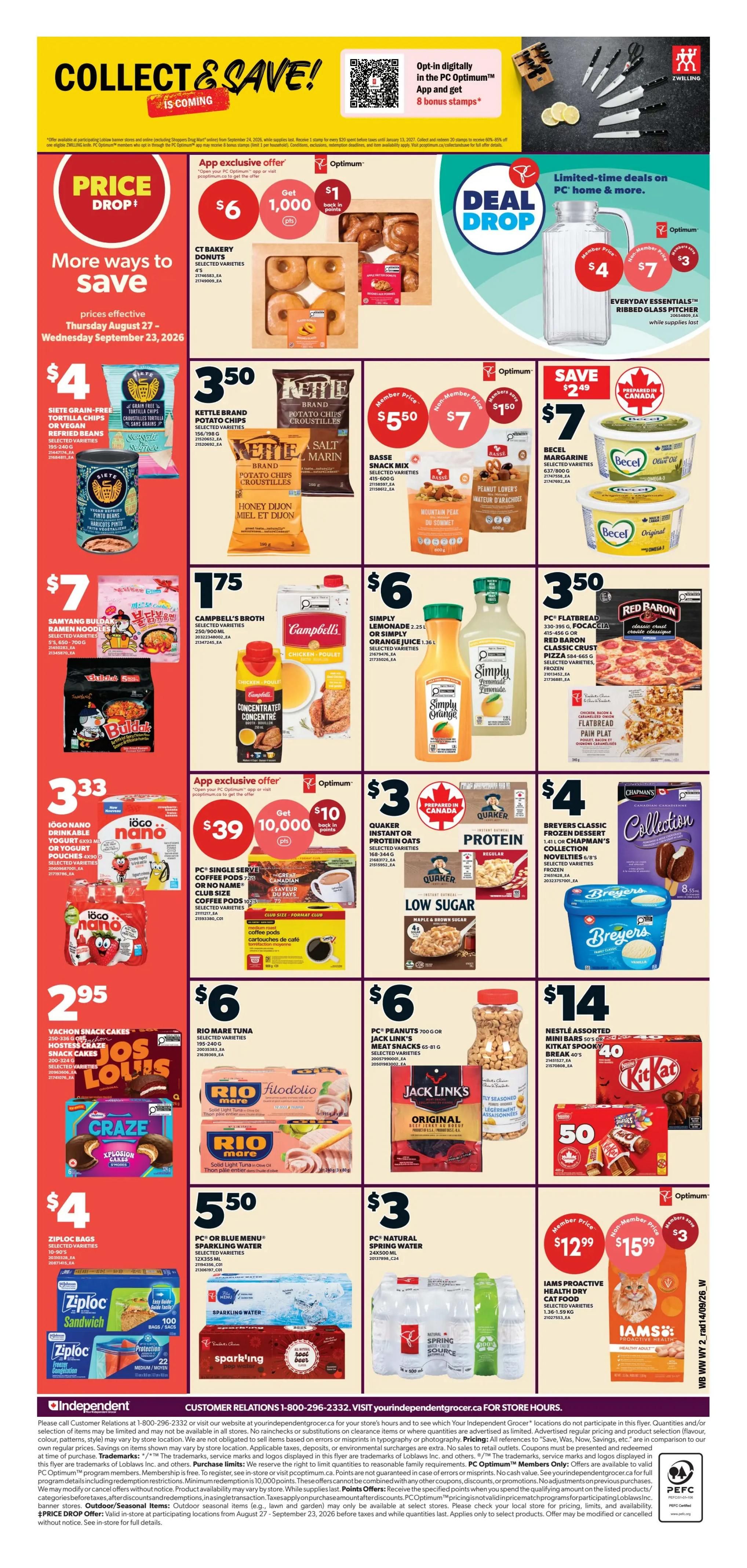 Independent Grocer (West) Flyer September 17 to 23
