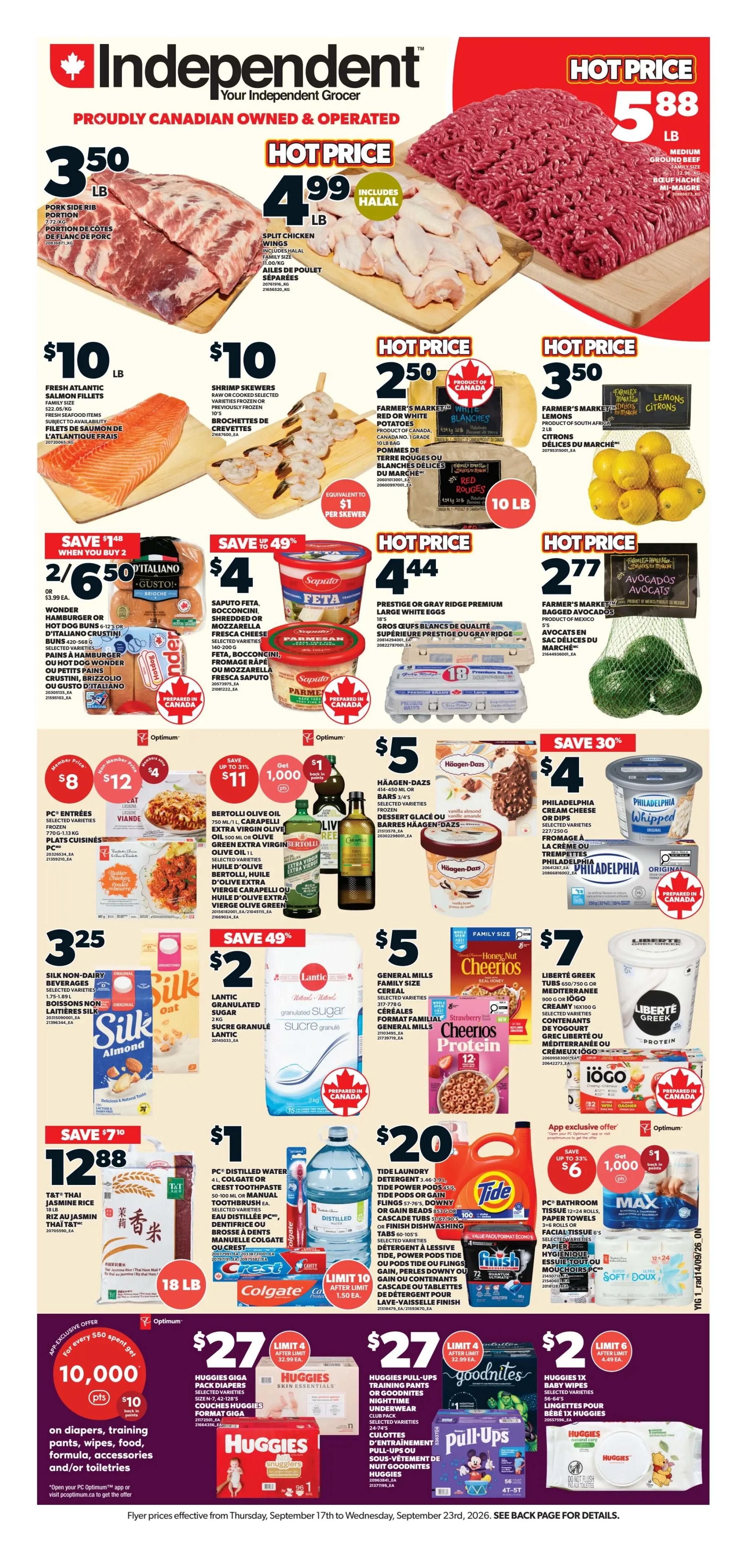 Independent Grocer (ON) Flyer September 17 to 23