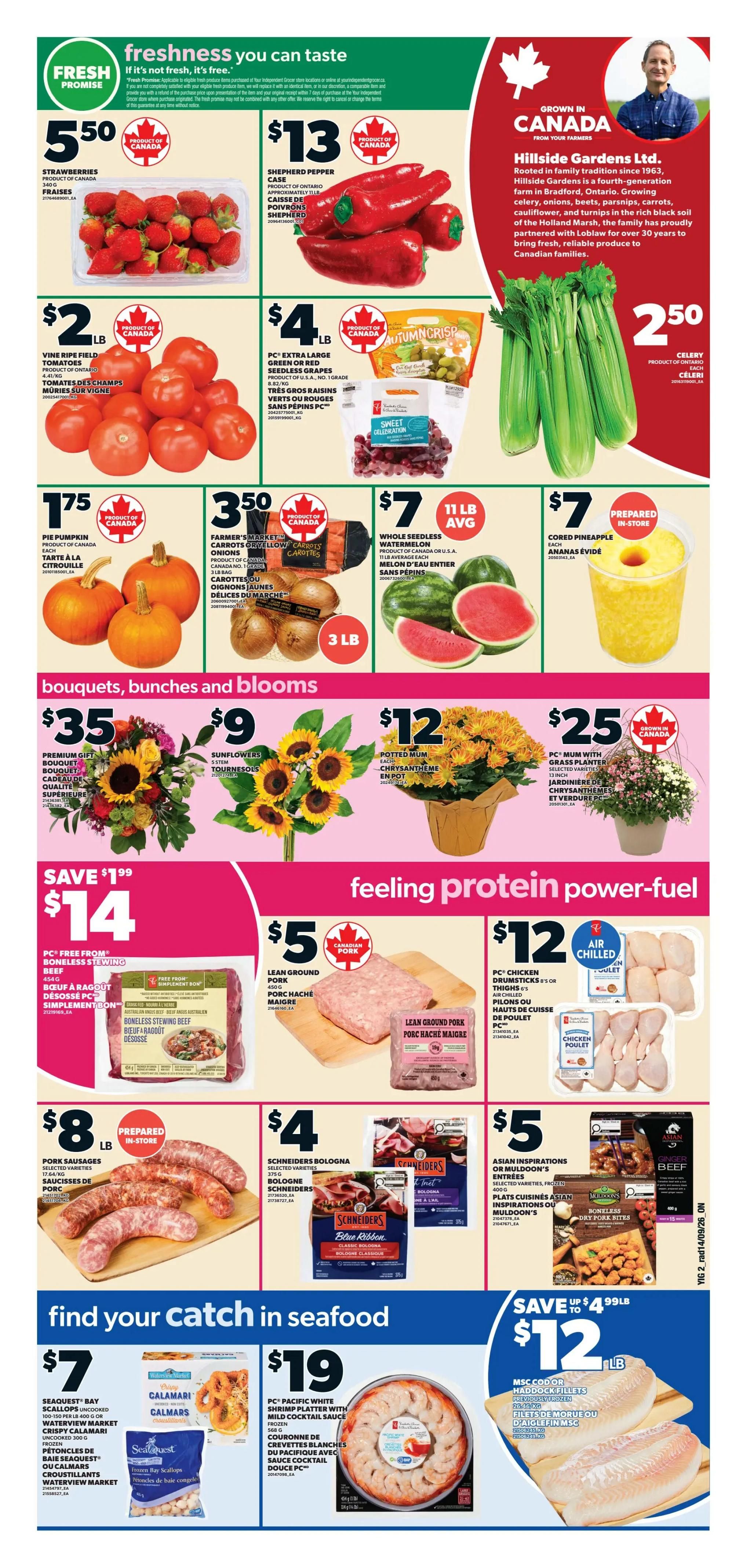 Independent Grocer (ON) Flyer September 17 to 23