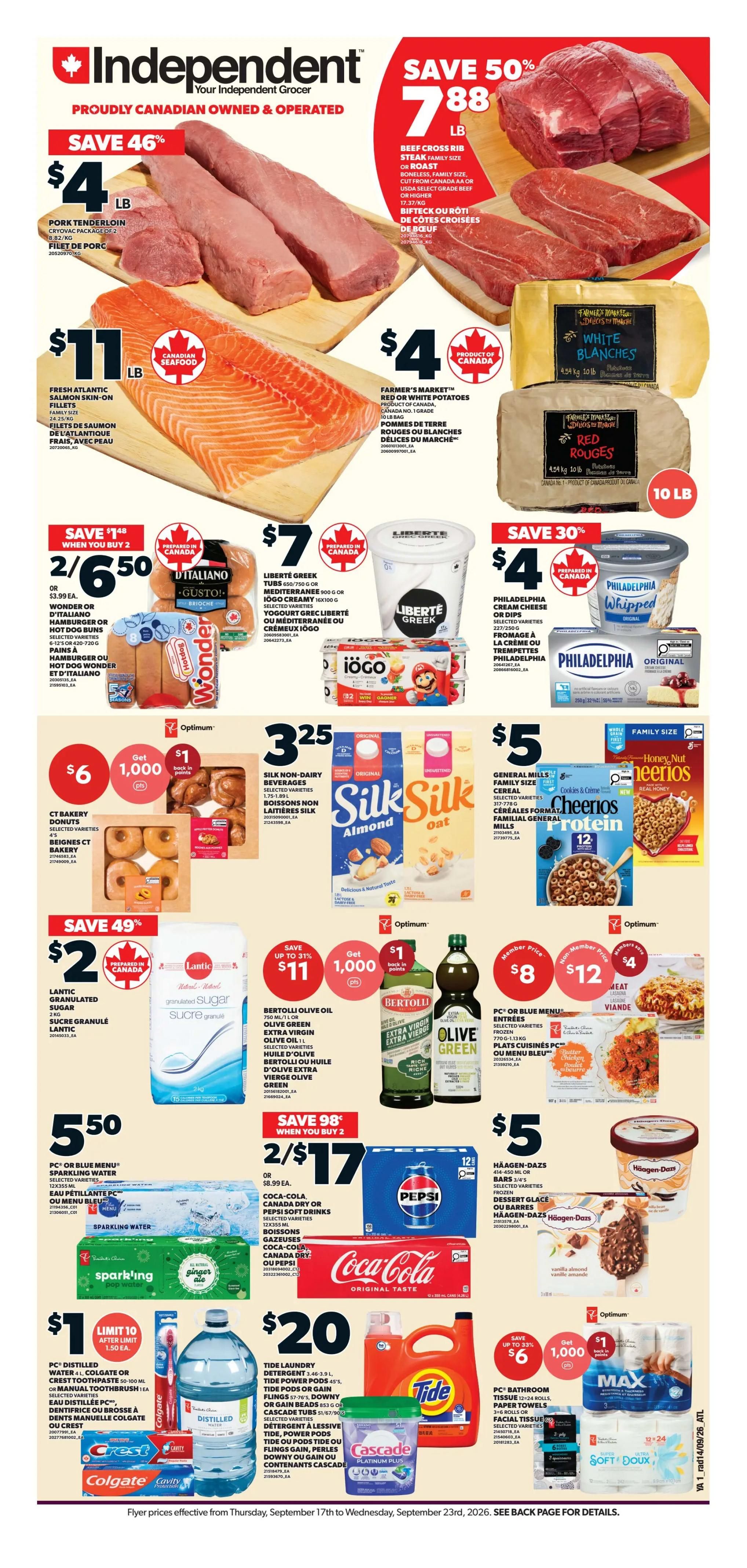 Independent Grocer (Atlantic) Flyer September 17 to 23