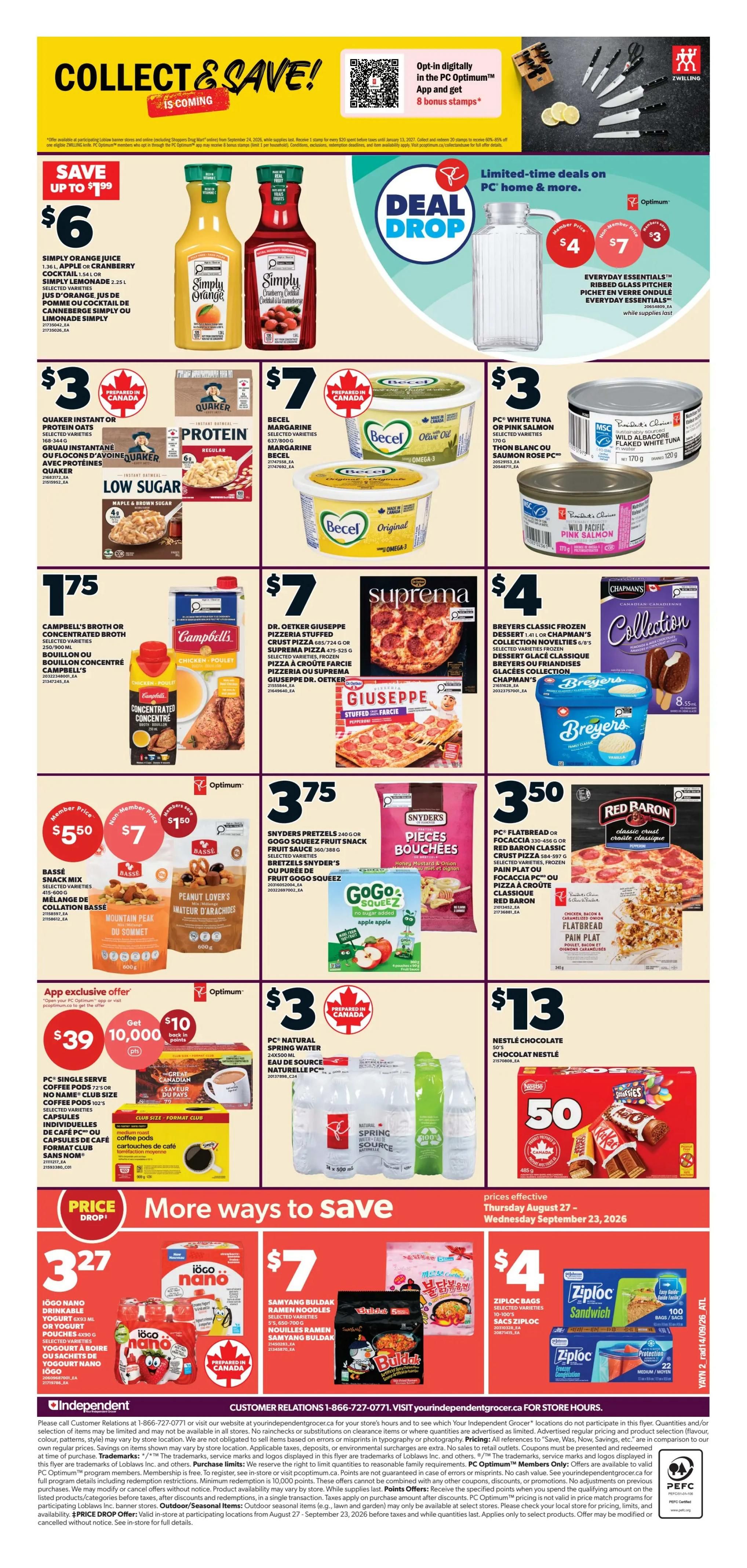 Independent Grocer (Atlantic) Flyer September 17 to 23