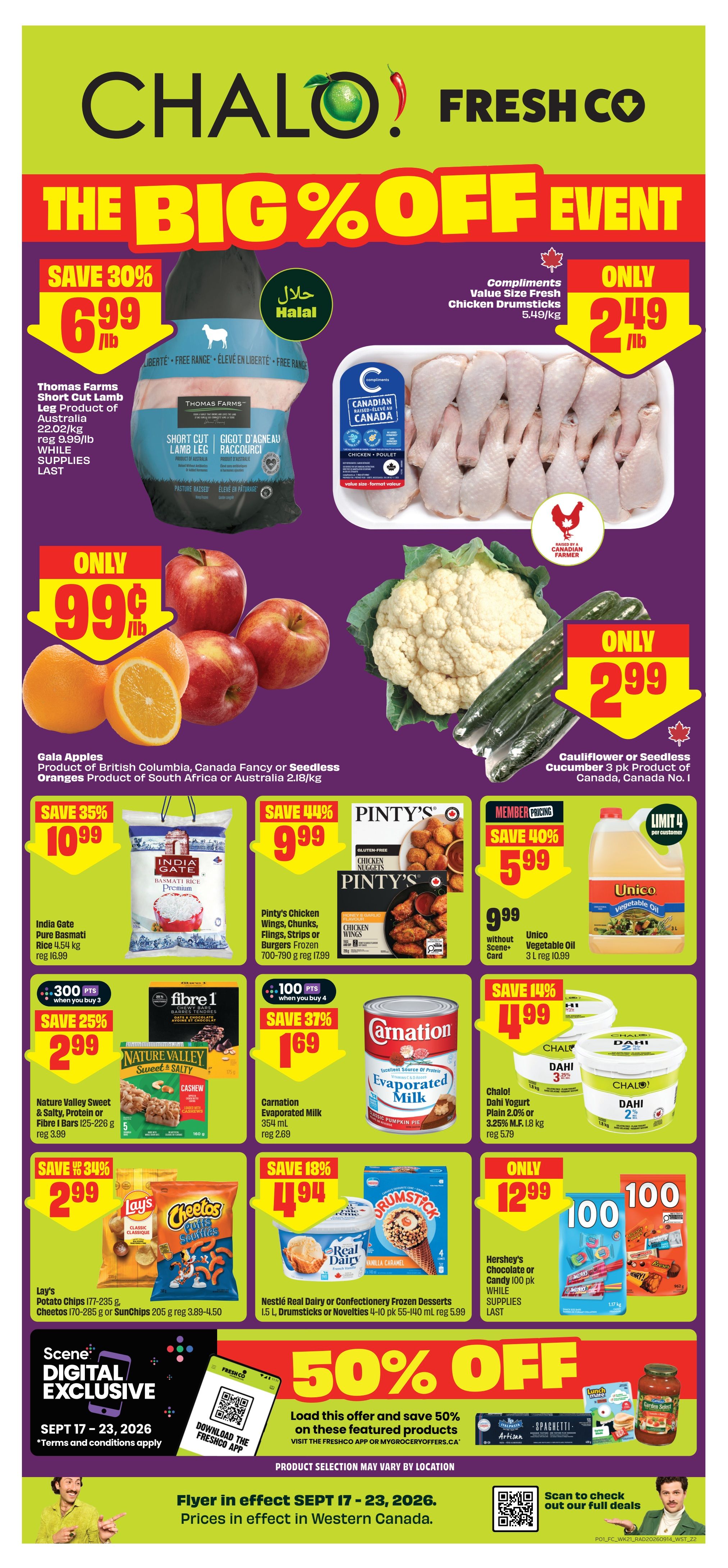 Chalo! FreshCo (West) Flyer September 17 to 23