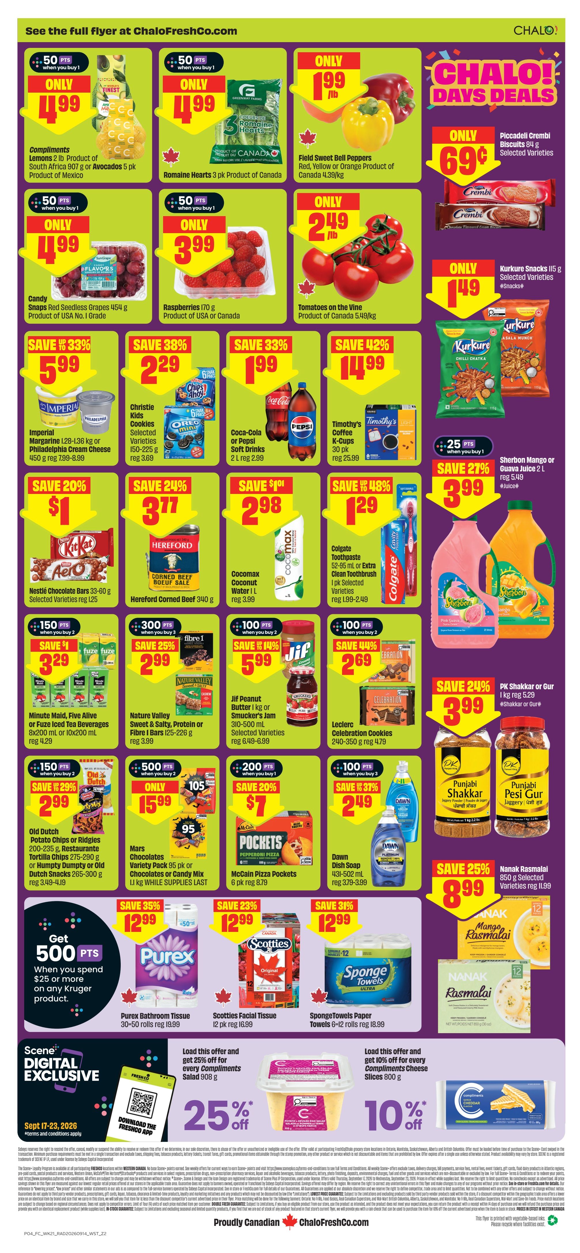 Chalo! FreshCo (West) Flyer September 17 to 23