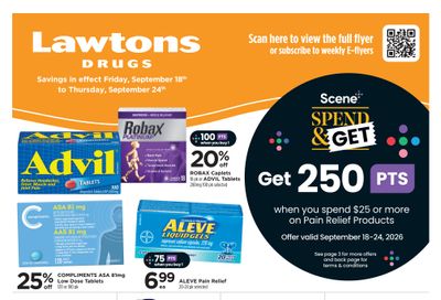 Lawtons Drugs (PE) Flyer September 18 to 24