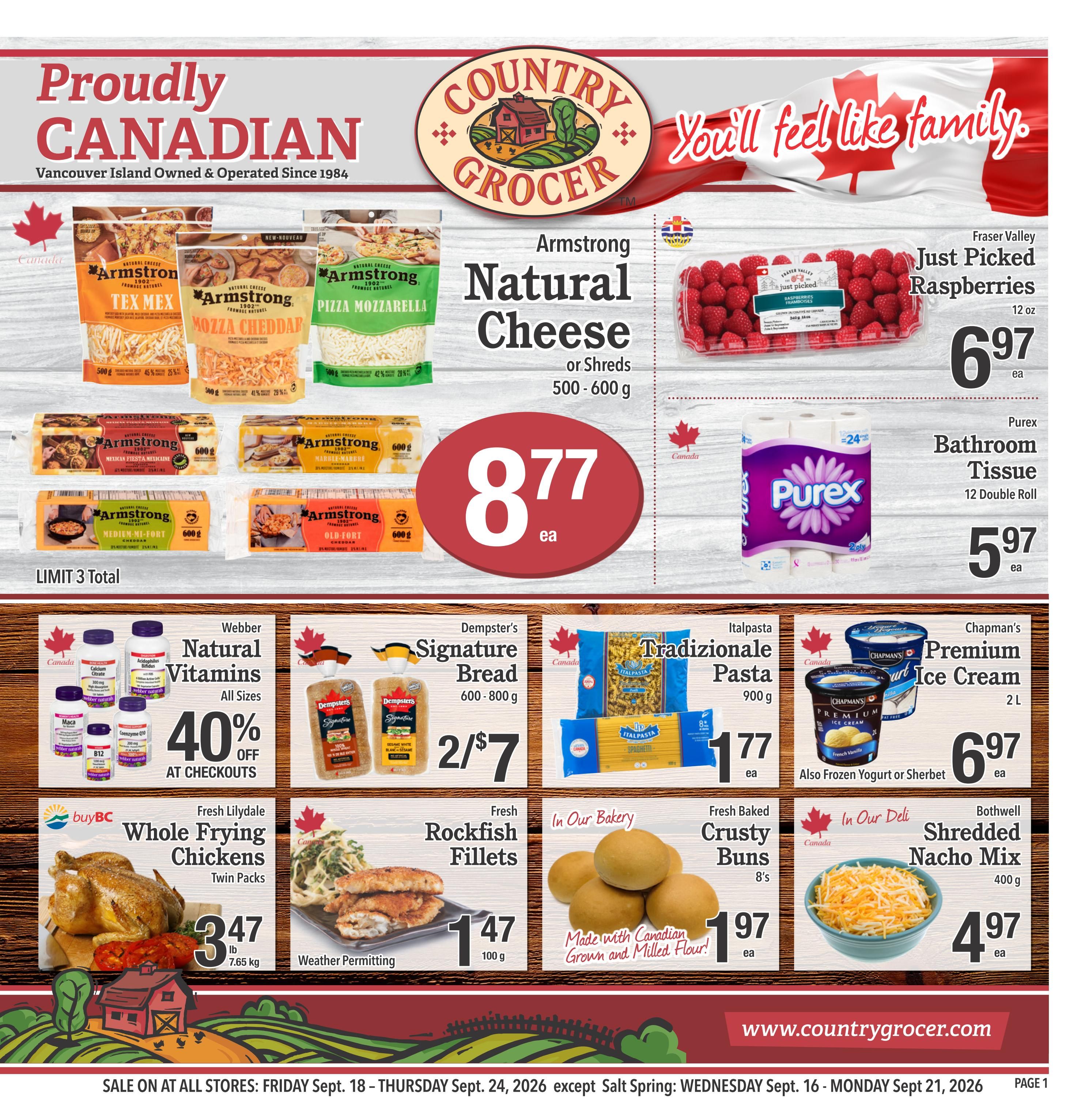 Country Grocer Flyer September 18 to 24
