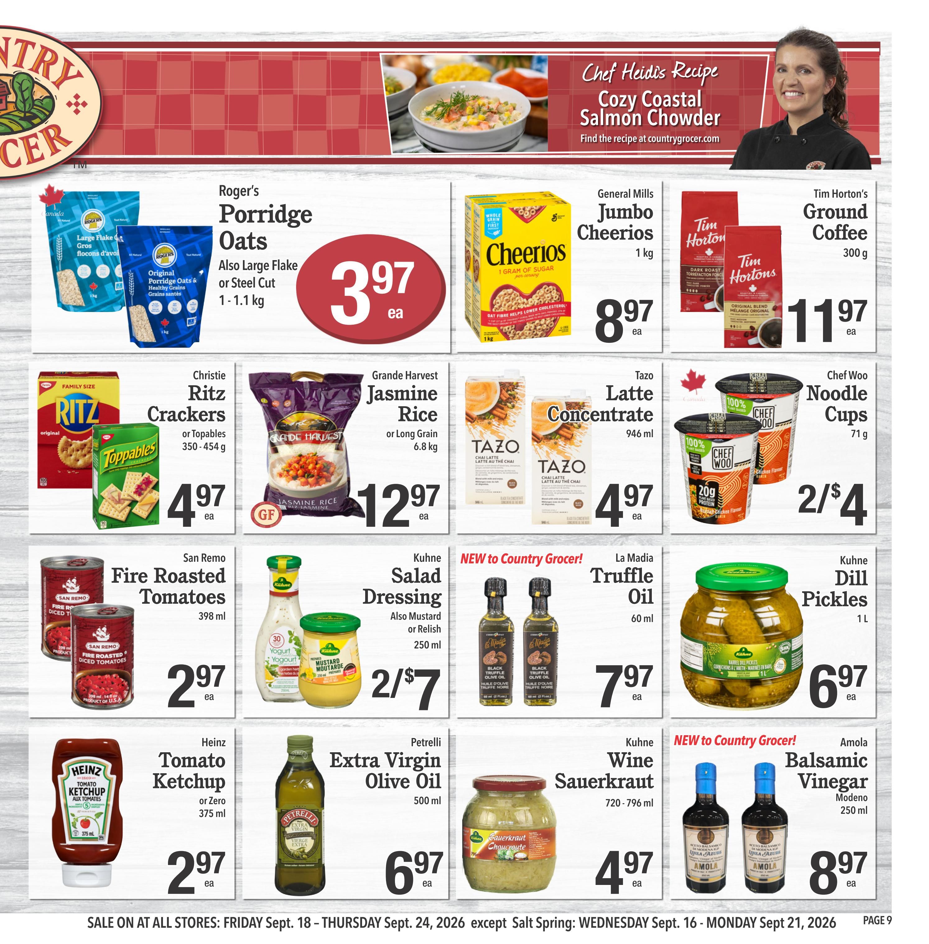 Country Grocer Flyer September 18 to 24