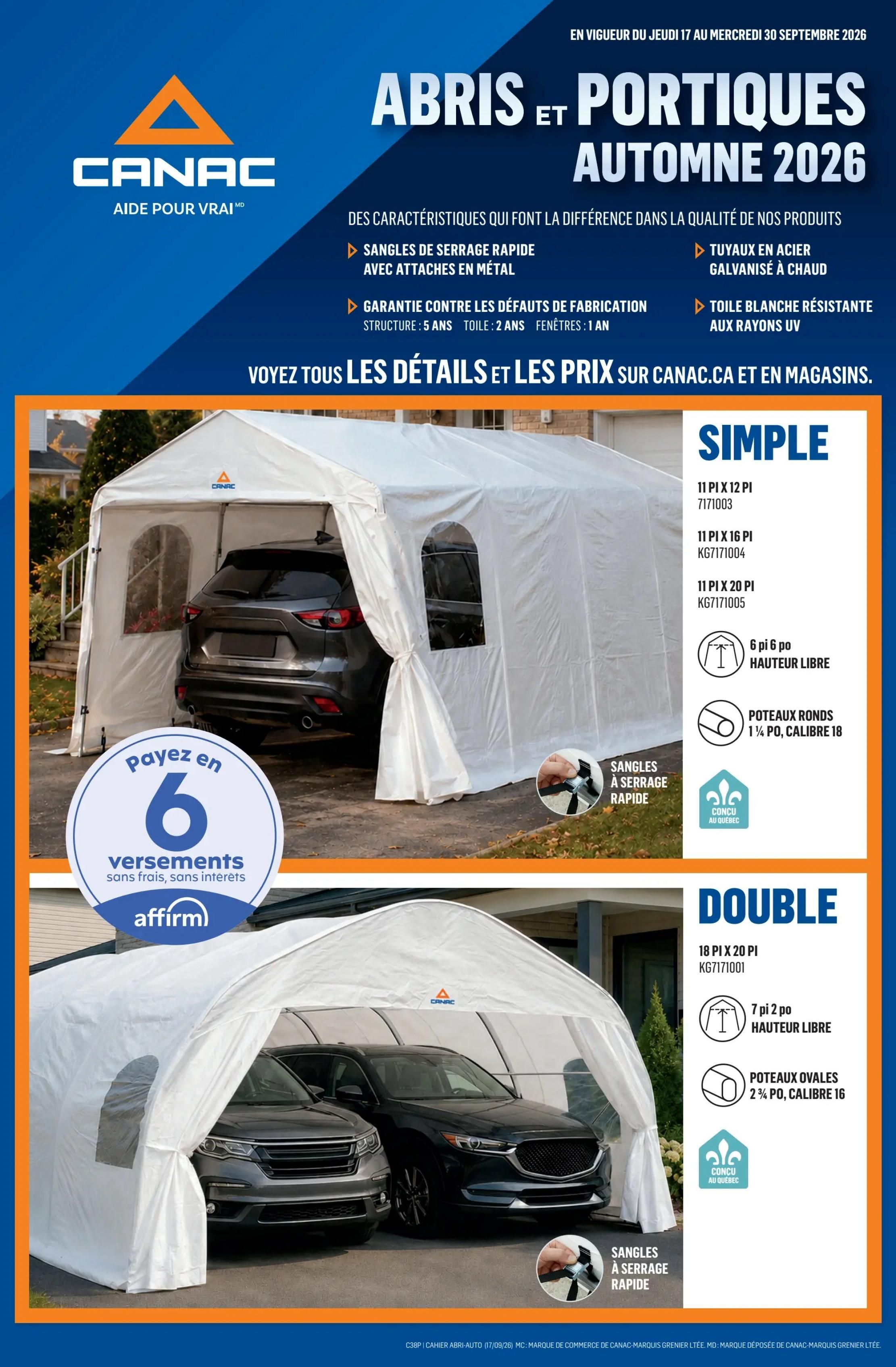 Canac Flyer September 17 to 23