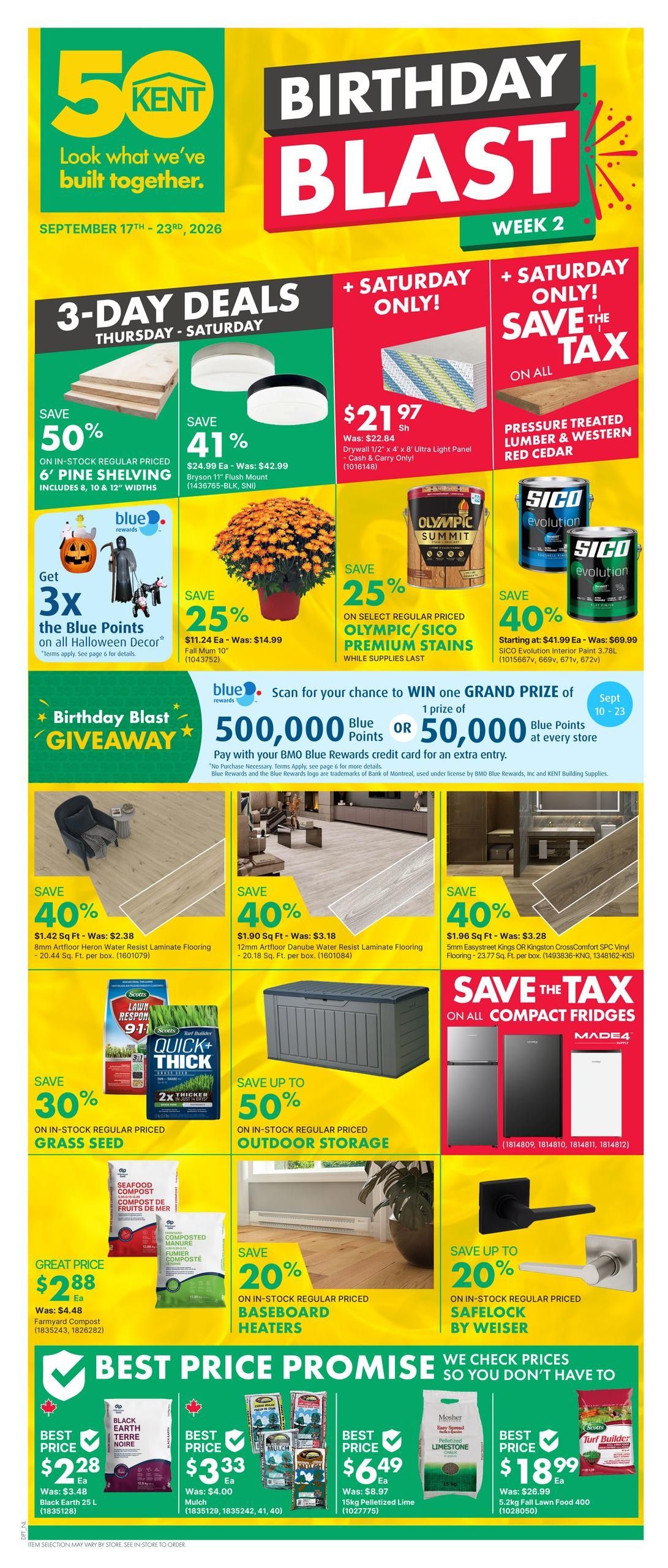 Kent Building Supplies Flyer September 17 to 23