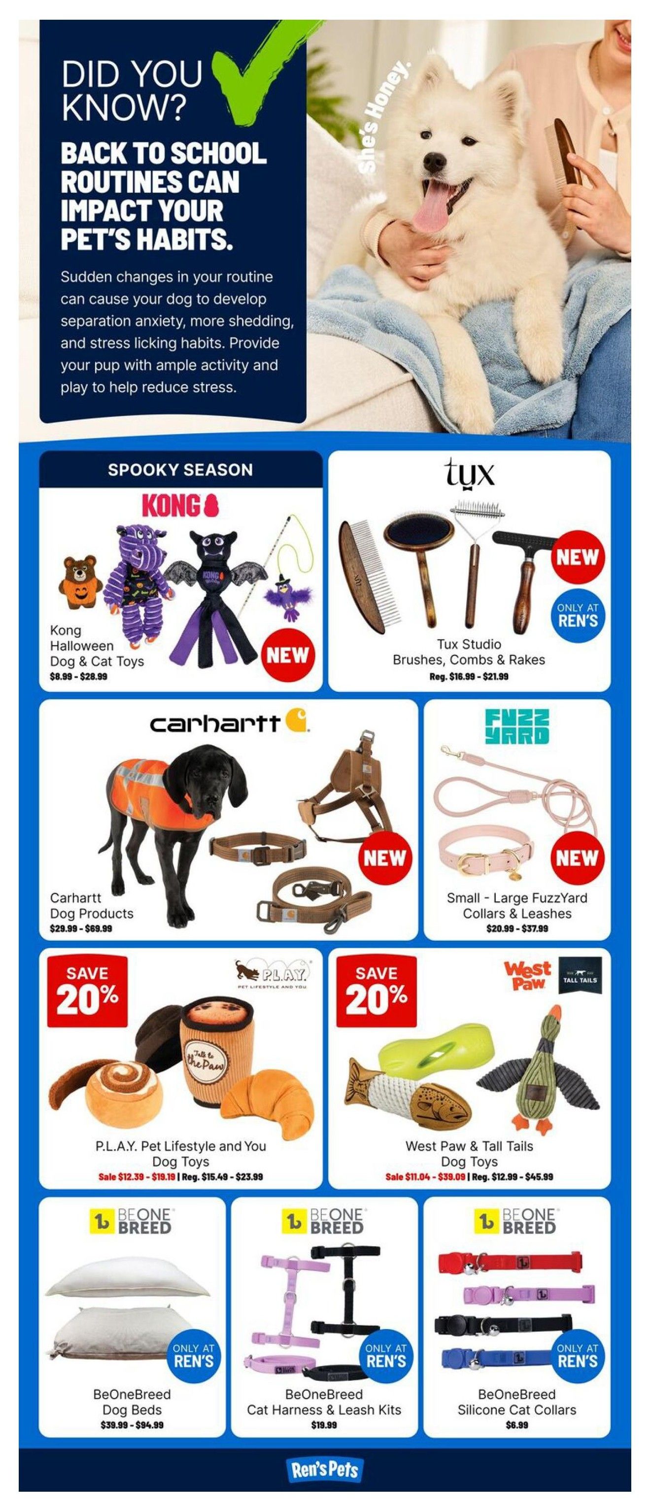 Ren's Pets Flyer September 17 to 23